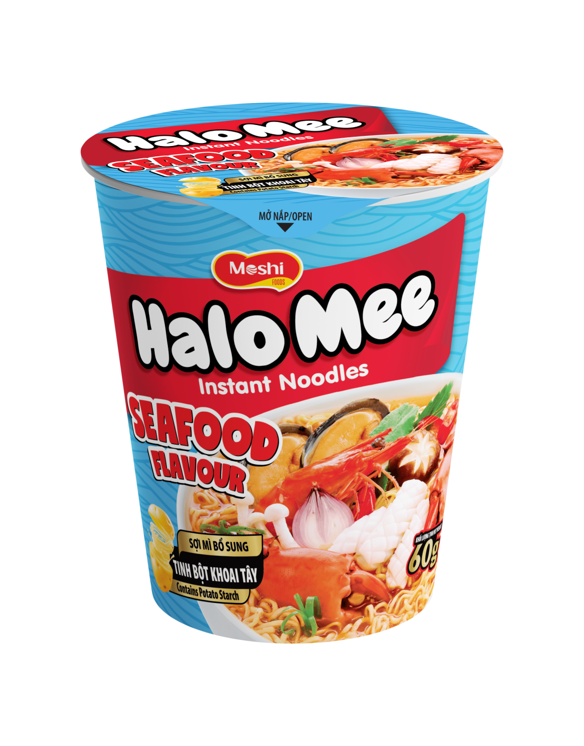 Halo Mee Instant Noodles TomYum Flavour 60g cup