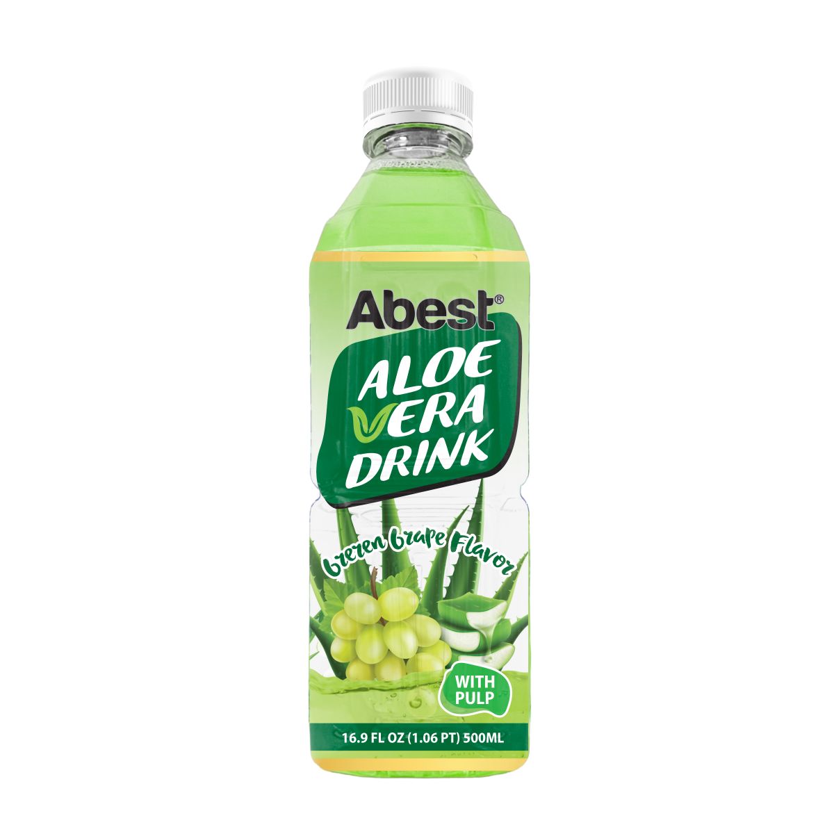 Abest Aloe Vera Drink - Green Grape Flavour 500ml PET