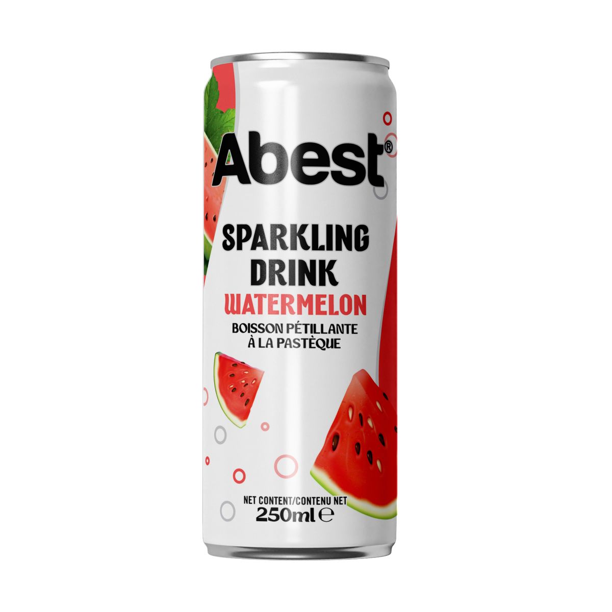 Abest Sparkling Drink - WaterMelon Flavour 250ml sleek