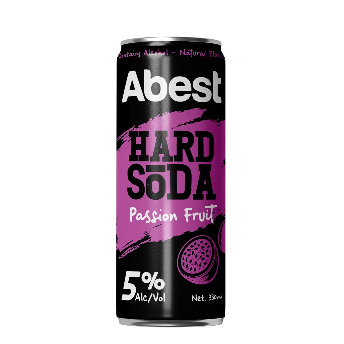 Abest Hard Soda 5% - Passion Fruit 330ml