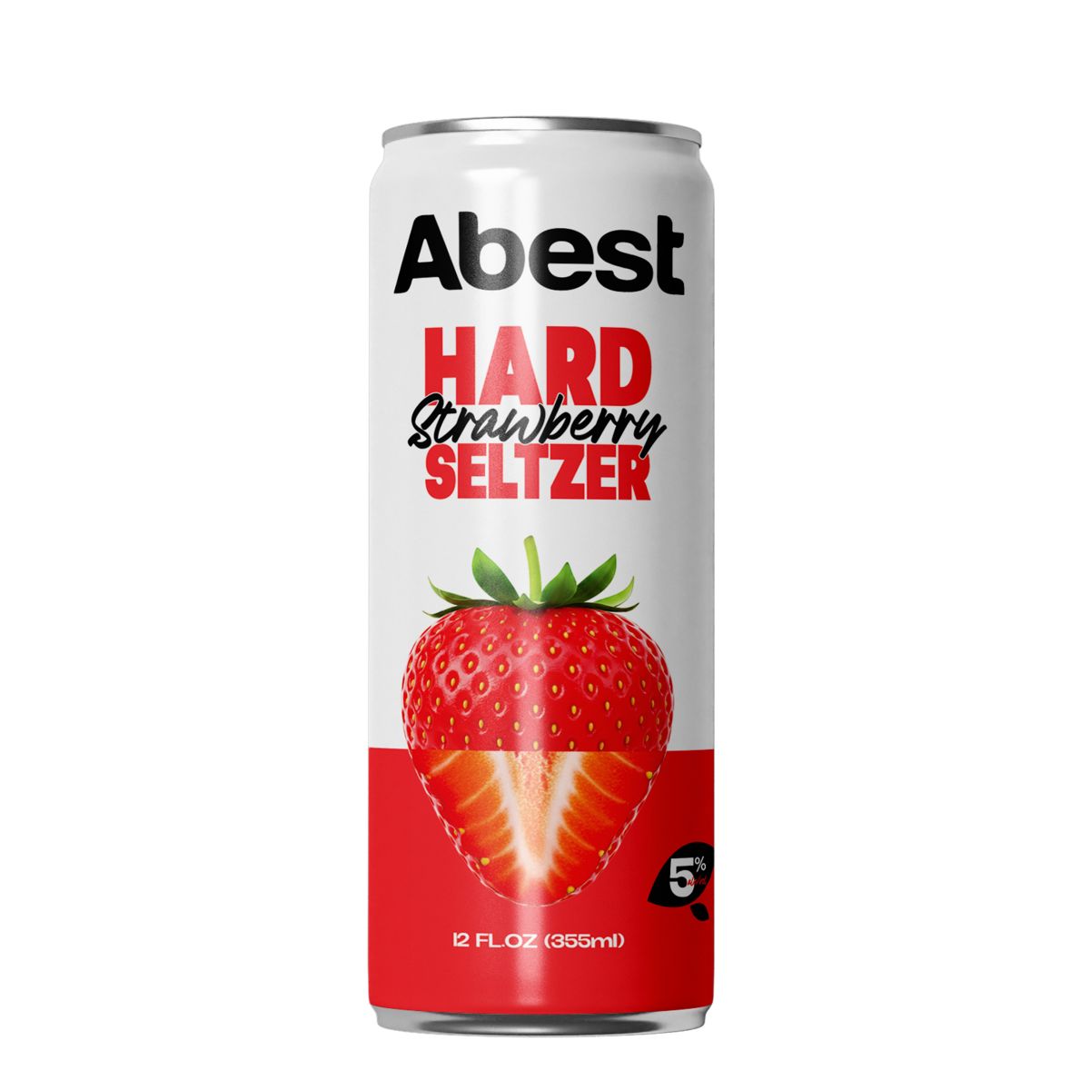 Abest Hard Seltzer 5% - Strawberry 330ml sleek