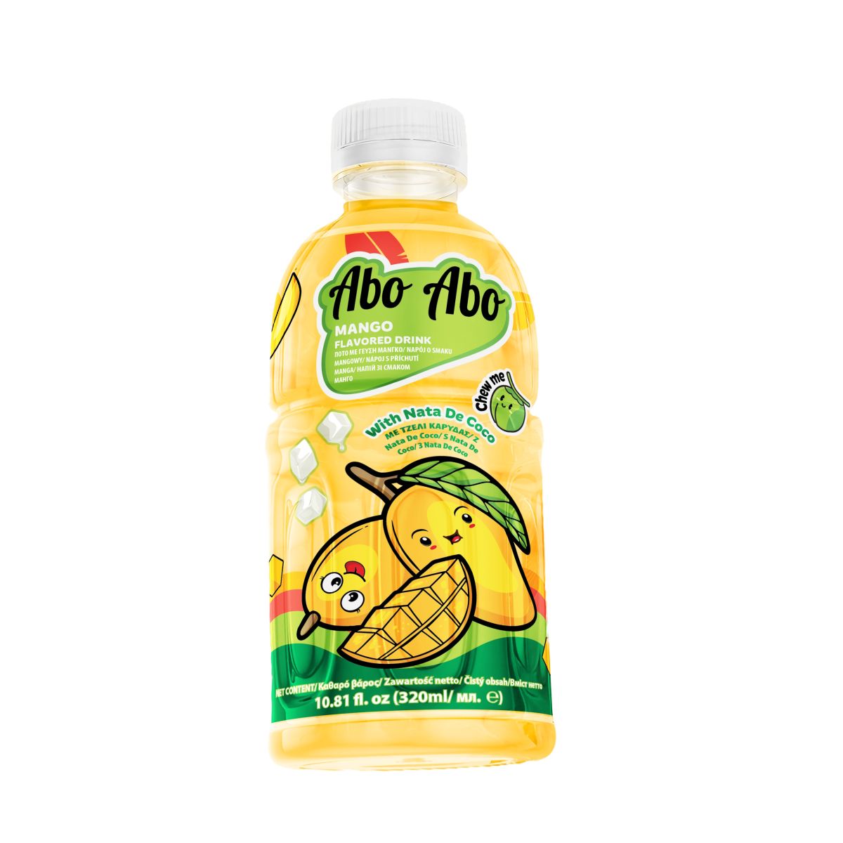AboAbo Flavoured Drink with Nata de Coco - Mango 320ml PET