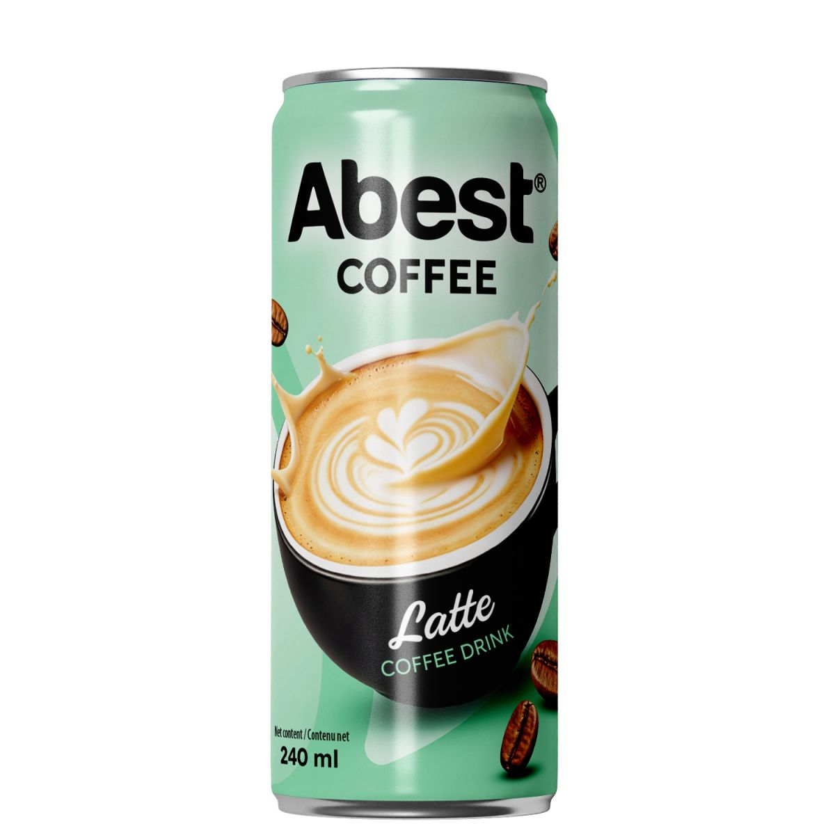 Abest Latte Coffee Drink 240ml sleek