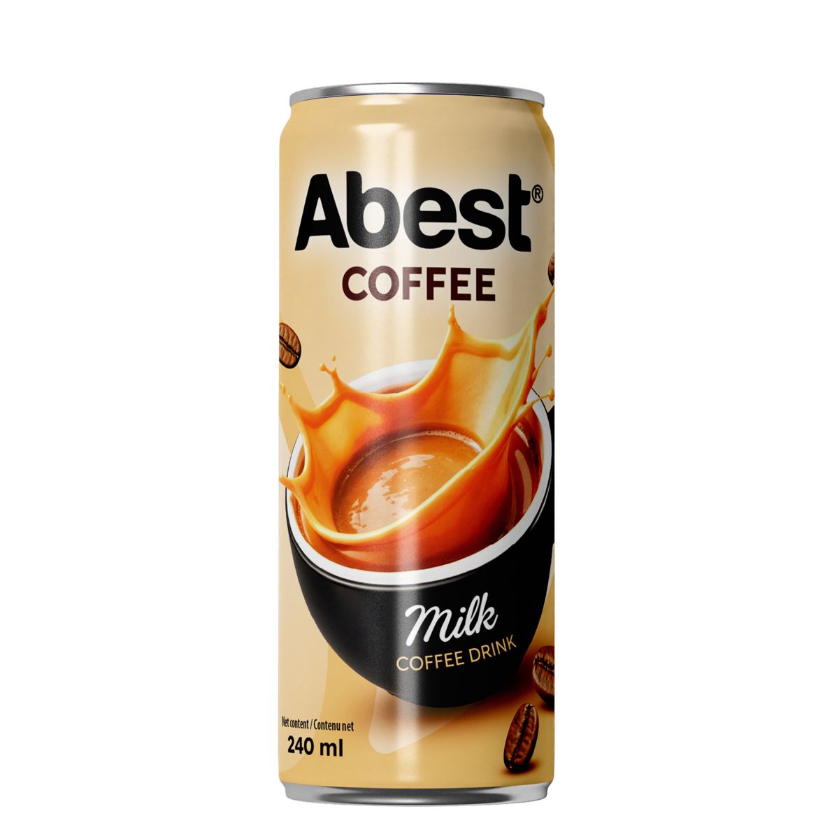 Abest Milk Coffee Drink 240ml sleek