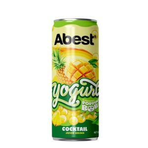 Abest Yogurt Flavoured Popping Boba Juice Drink - Cocktail 330ml sleek