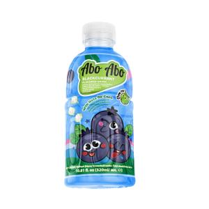 AboAbo Flavoured Drink with Nata de Coco - Blackcurrant 320ml PET