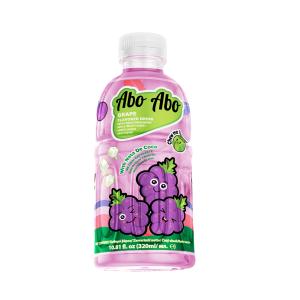 AboAbo Flavoured Drink with Nata de Coco - Grape 320ml PET