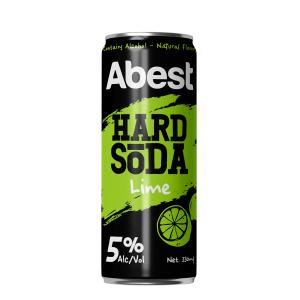 Abest Hard Soda 5% - Lime 330ml sleek