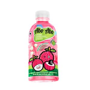 AboAbo Flavoured Drink with Nata de Coco - Lychee 320ml PET