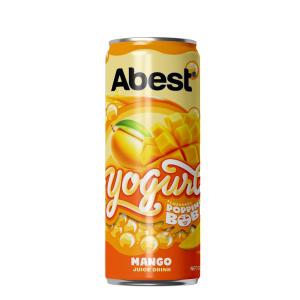 Abest Yogurt Flavoured Popping Boba Juice Drink - Mango 330ml sleek