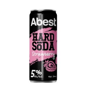Abest Hard Soda 5% - Strawberry 330ml sleek