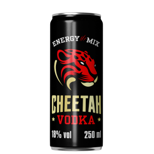 Cheetah Vodka Energy Drink Mix 18% 250ml