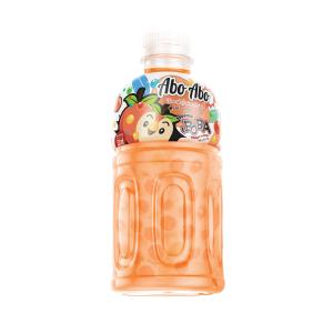AboAbo Yogurt Flavoured Popping Boba Juice Drink - Peach 320ml PET